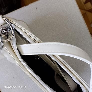 Çantalar: Ağ rəngli “FASHION & BAG” qadın çantası - Stil: Mini/çiyin — 2