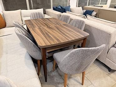 Qonaq otağı üçün, Yeni, Açılan, Dördbucaq masa, 6 stul lalafo.az -da Qonaq otağı üçün, Yeni, Açılan, Dördbucaq masa, 6 stul
