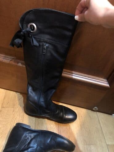 qadın çəkmə: Ölçü: 36, rəng - Qara, İşlənmiş — 2