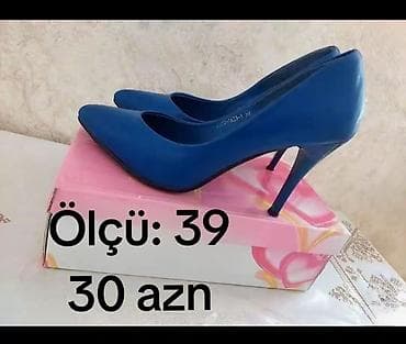 Tuflilər, Ölçü: 39, rəng - Mavi, Yeni