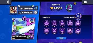 Brawl Stars oyun hesabı – yüksək trofeyli və zəngin kontentli - Kupa