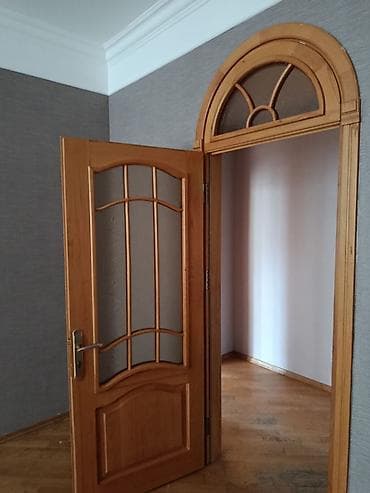 Fıstıq ağacından Taxta iç qapı (şüşəli)– tağlı üstlü vitraj — 5