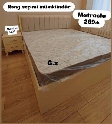 Yataq dəsti – komfortlu və sadə dizayn. - Rəng seçimi mümkündür