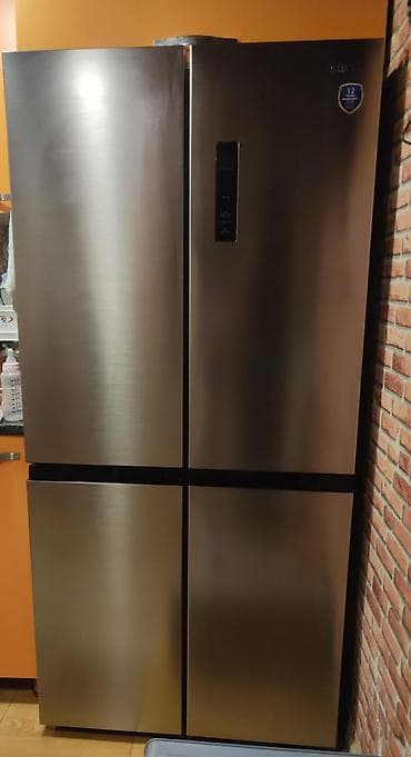 klaviatura satilir: 4 qapılı Midea Soyuducu Satılır, rəng - Gümüşü — 1