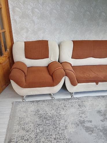 kunc divan 2 ci el: İşlənmiş, Divan, 2 kreslo, Bazalı, Açılan — 4