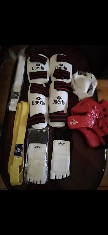 Taekvondo forması (dobok) dəsti - Rəng: ağ, yaxalıq qara haşiyəli - — 5