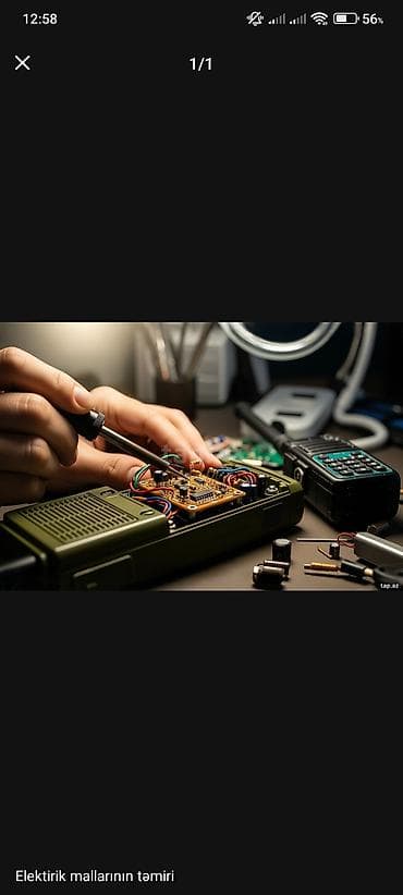 gidrafon temiri: Hər növ elektrik mallarının təmiri üçün elaqe saxlayan — 1