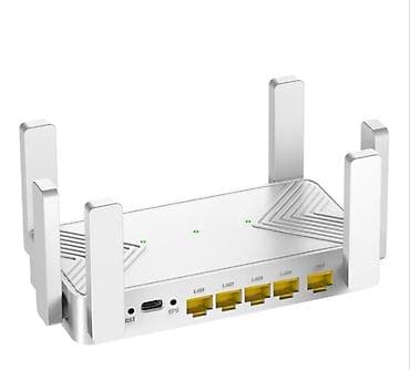 bakcell wifi router: Wifi ruter, ruter. 4 çıxışlı, yeni, qutuda. Kompakt ölçüdə. Ölçüləri — 1