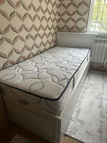 Односпальная кровать, С подъемным механизмом, С матрасом, Без выдвижных ящиков — 1