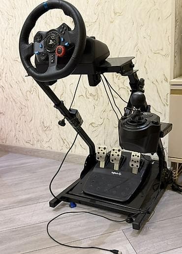 Sim racing üçün tam set – sükan, pedal, sürət qutusu və tənzimlənən