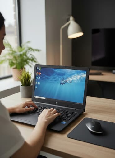 notbu: HP 15-bs152ur noutbuk - Ekran: 15.6" (HD), mat panel - Klaviatura — 1