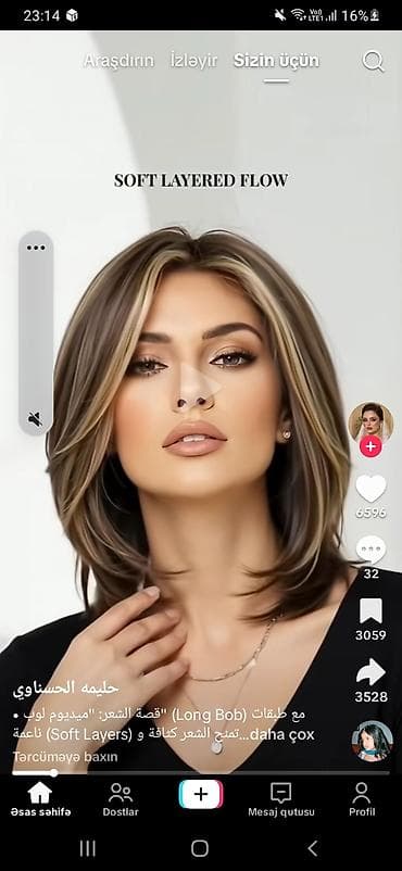 rengli saclar: Qadın saç ustaları | Saç kəsimi — 1