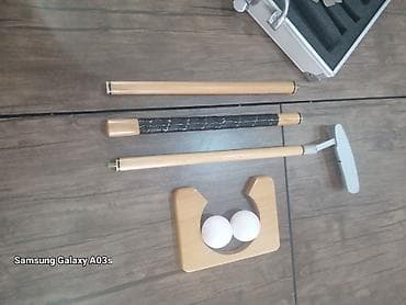 Trenajorlar: Masaüstü/otaq üçün mini qolf dəsti - Tam dəst: alüminium çamadan, 3 — 3