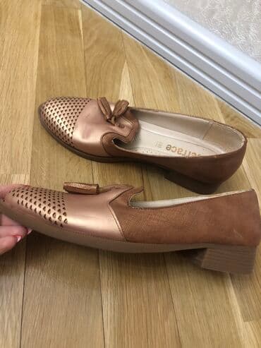 parça mokasinlər: Ölçü: 36.5, rəng - Qəhvəyi, Yeni — 2