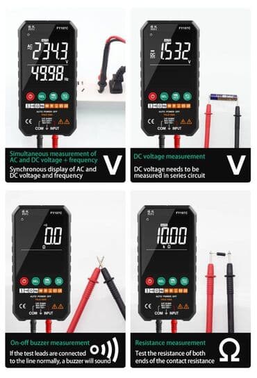 nitrat tester: Smart Multimetr Agilli Tester Ozu Avtomatik Secim Edib Teyin Edir Yeni — 6