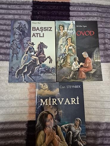 Kitab dəsti – 3 ədəd - Mirvari – Con Steinbek (azərb. tərcümə) — 1