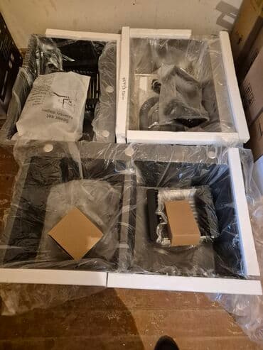 Mətbəx kranları: Düzbucaqlı Mətbəx çanağı, Paslanmaz polad — 4