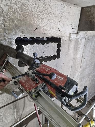 temiri: Beton deşmə və kəsim xidməti – Hilti DD 200 karot qurğusu ilə Təsvir — 1