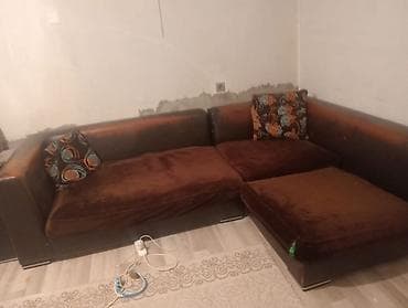 boyun yastigi: Künc divan, Vеlur parça — 2