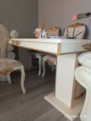 taxta stol stul satiram: Qonaq otağı üçün, İşlənmiş, Açılmayan, Dördbucaq masa, 6 stul — 5