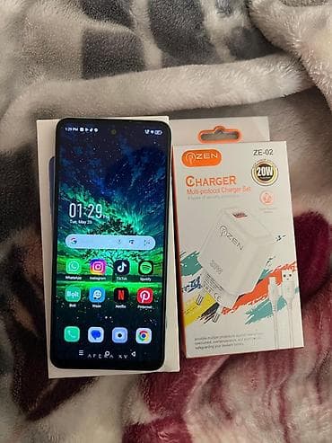 note 12 pro plus: Infinix Smart 8, 64 GB, rəng - Yaşıl, Face ID — 4