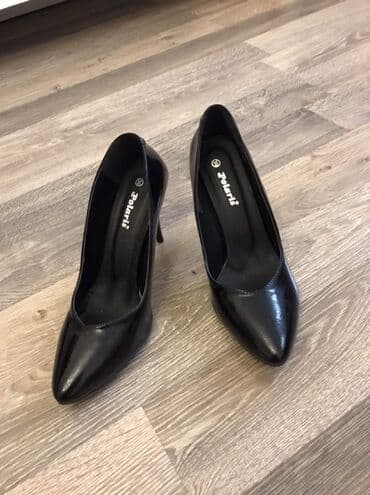 ботильоны высокий каблук: Brend: Polaris Model: Klassik qadın tuflisi - Rəng: qara, parlaq - — 5