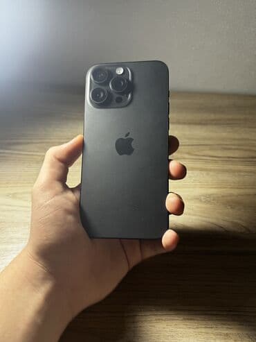 2.el telefonlar iphone: IPhone 15 Pro Max, 256 GB, Graphite, Face ID — 2