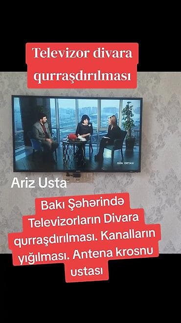 Техника и электроника: Kanalların yığılması krosnu ustası Televizorların divara — 1
