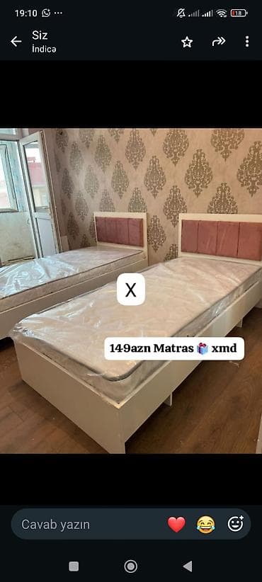 islenmis matras: Tək nəfərlik çarpayılar üçün ortopedik matras - Ölçü: standart tək — 1