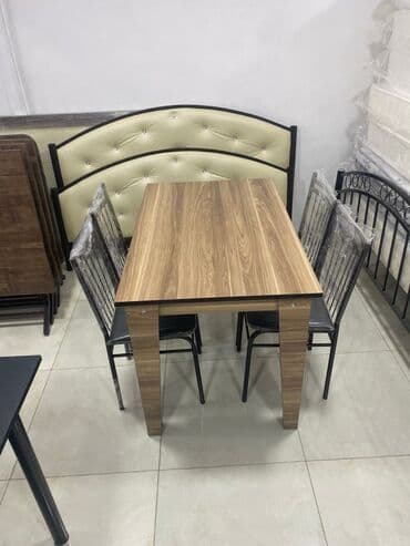 stol stul sumqayit: Yeni, Açılmayan, Dördbucaq masa, 4 stul — 4