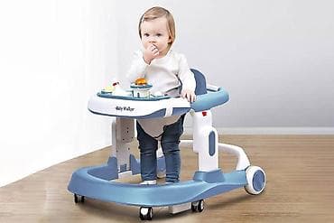 Baby Walker 6 aydan 18 aya qədər körpələr üçün. Üç səviyyədə