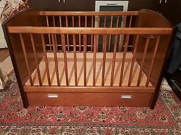 usaq mebel: Oğlan və qız üçün, Dördbucaq, Beşik, Dəstsiz, Matrassız, Yellənmə mexanizmsiz — 1
