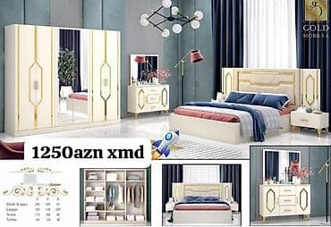 gold mobilya: İkinəfərlik çarpayı, Dolab — 1