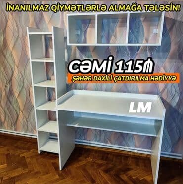 детский мебель в оше: Oğlan və qız üçün, Yeni, Yazı masası, Stulsuz — 5
