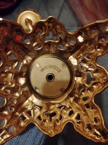 Digər ev dekoru: Möhkəm bürünc effektli, klassik üslubda şamdan/kandelyabr - 5 şam — 3