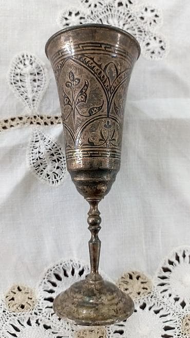 dekor qab: Qədəhlər, rəng - Gümüşü, Metal, 1 əd, Rusiya — 3