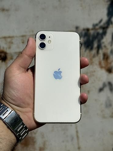 telefon barter: IPhone 11, 64 GB, Ağ, Face ID — 1