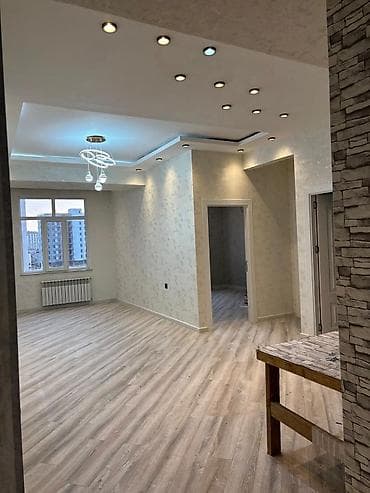 8 mikrorayon satilan evler: Yeni təmirli mənzil interyeri - Müasir dizaynlı otaqlar: açıq rəng — 8