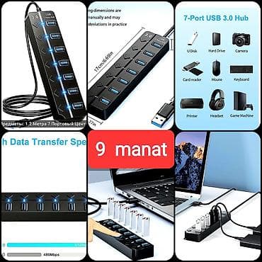 iphone qulaqliq: 12-si, 10-u, 8-i, 7-si, 6-sı 1-ində GENİŞLƏNDİRİCİ USB-lər — 10