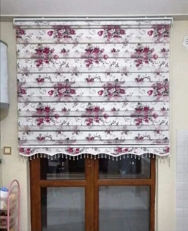 Rulon ştorlar: Zebra/rulet pərdə kolleksiyası - Model: klassik damask və güllü — 3