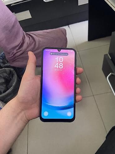galaxy tab a8: Samsung Galaxy A24 4G, 128 GB, rəng - Qara, Barmaq izi — 1