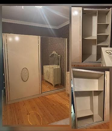 yer ucun metlax: Dolab satılır. - Model: sürgülü qapılı yataq otağı dolabı - Rəng — 1