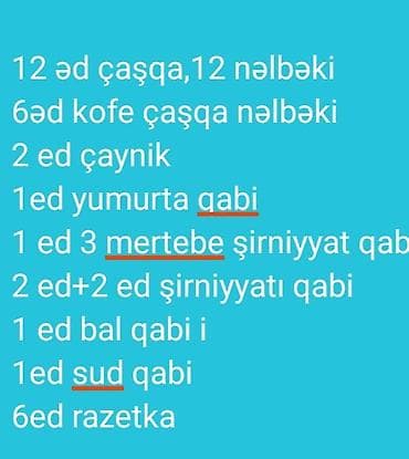 Porcelain servis dəsti – klassik qızılı naxış və rəngli kompozisiyalı