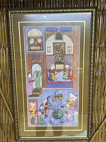 CD, DVD disklər və kassetlər: Məhsul: Şərq miniatür üslubunda çərçivəli dekorativ tablo dəsti — 3