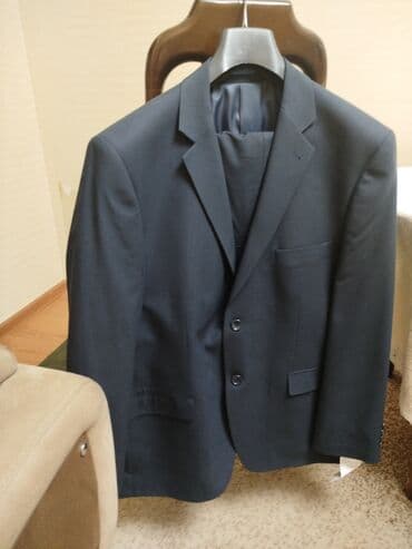 paltar geyim: Kişi kostyum dəsti (2 ədəd) - Rənglər: tünd göy və qara - Kəsim — 8