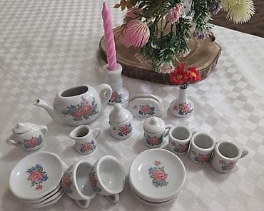suni bitki: Çay dəsti, rəng - Ağ, Keramika — 1