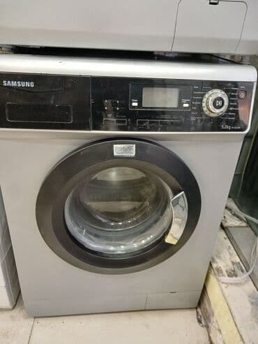 Mətbəx texnikası: Paltaryuyan maşın Samsung, 5 kq, İşlənmiş, Avtomat, Qurutma var, Kredit yoxdur, Ünvandan götürmə, Pulsuz çatdırılma, Ödənişli çatdırılma — 1