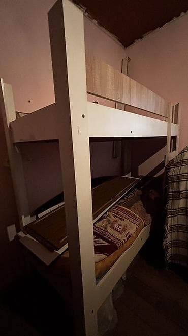 bed: Oğlan və qız üçün, İşlənmiş, Çarpayı, Matrassız, Siyirməsiz, Taxta — 5