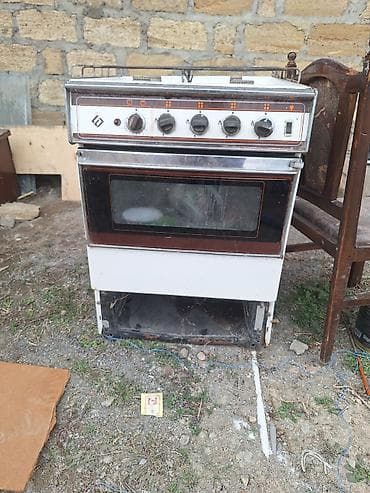 Qaz sobası Ayrıca dayanan, 4 gözlü, İşlənmiş