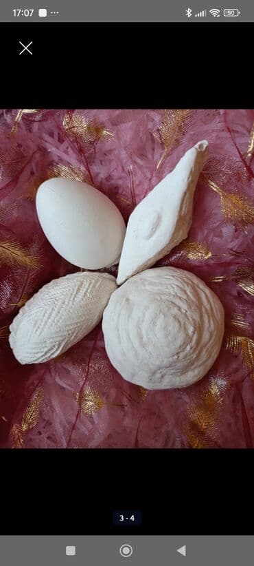 Bayram məhsulları: Fiqur, Gips, rəng - Ağ — 3